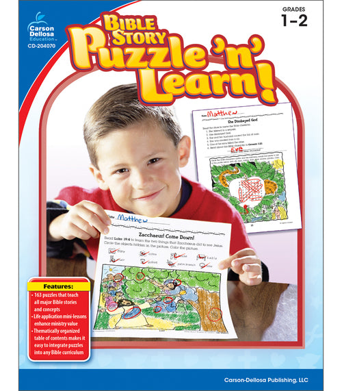 Bible Story Puzzle ’n’ Learn!, Grades 1 - 2