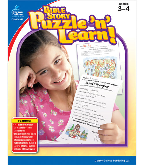 Bible Story Puzzle ’n’ Learn!, Grades 3 - 4