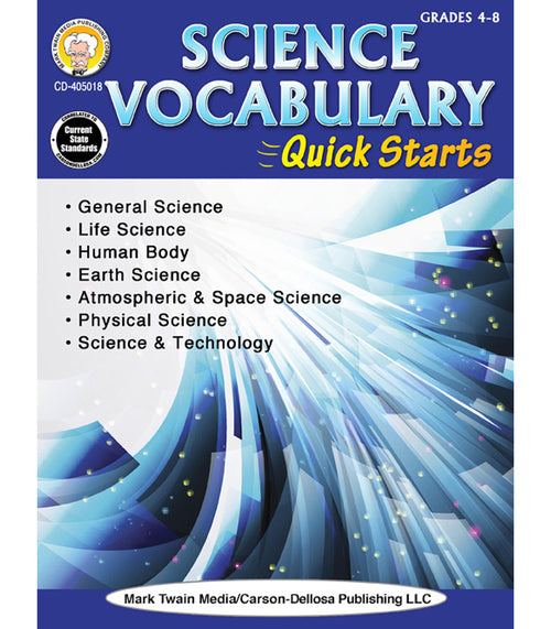 Science Vocabulary Quick Starts, Grades 4 - 8