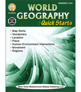 World Geography Quick Starts Workbook