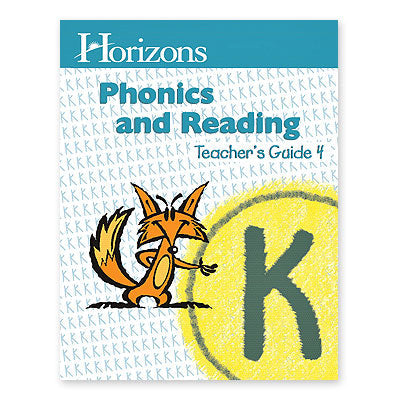 Horizons Kindergarten Phonics & Reading Teacher's Guide 4 - USED TEXT
