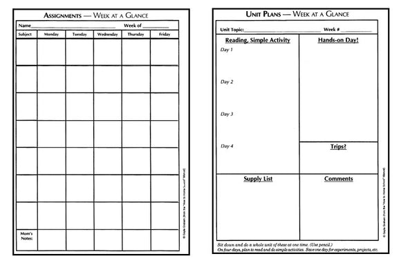 How to Home School Record Keeping Sheets